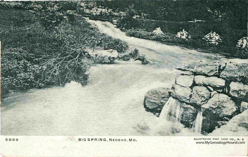  This is area is now known as Big Spring Park. This postcard view was postmarked in 1907.